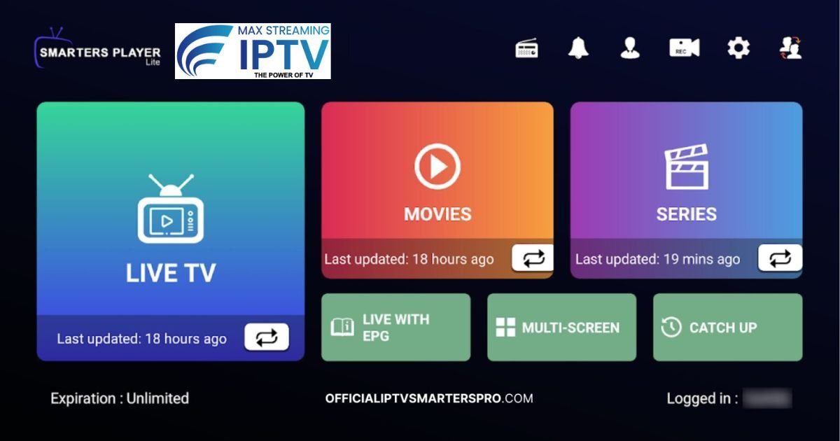 IPTV Smarters Pro installation on Firestick and Android showing channel list screen