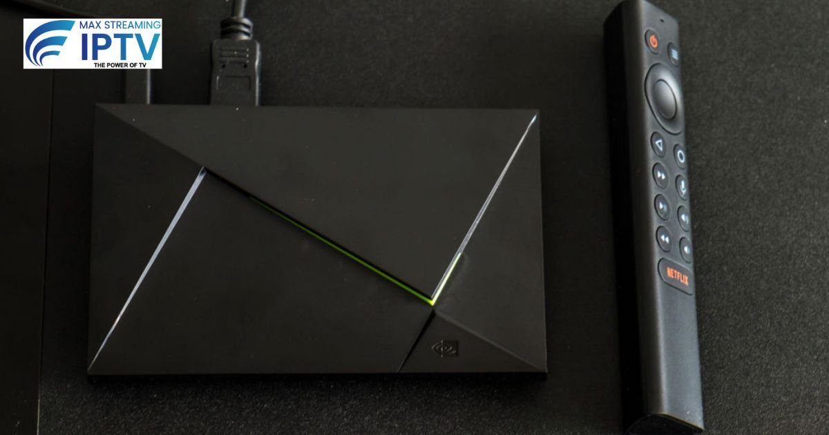 NVIDIA Shield TV Pro premium streaming box with remote