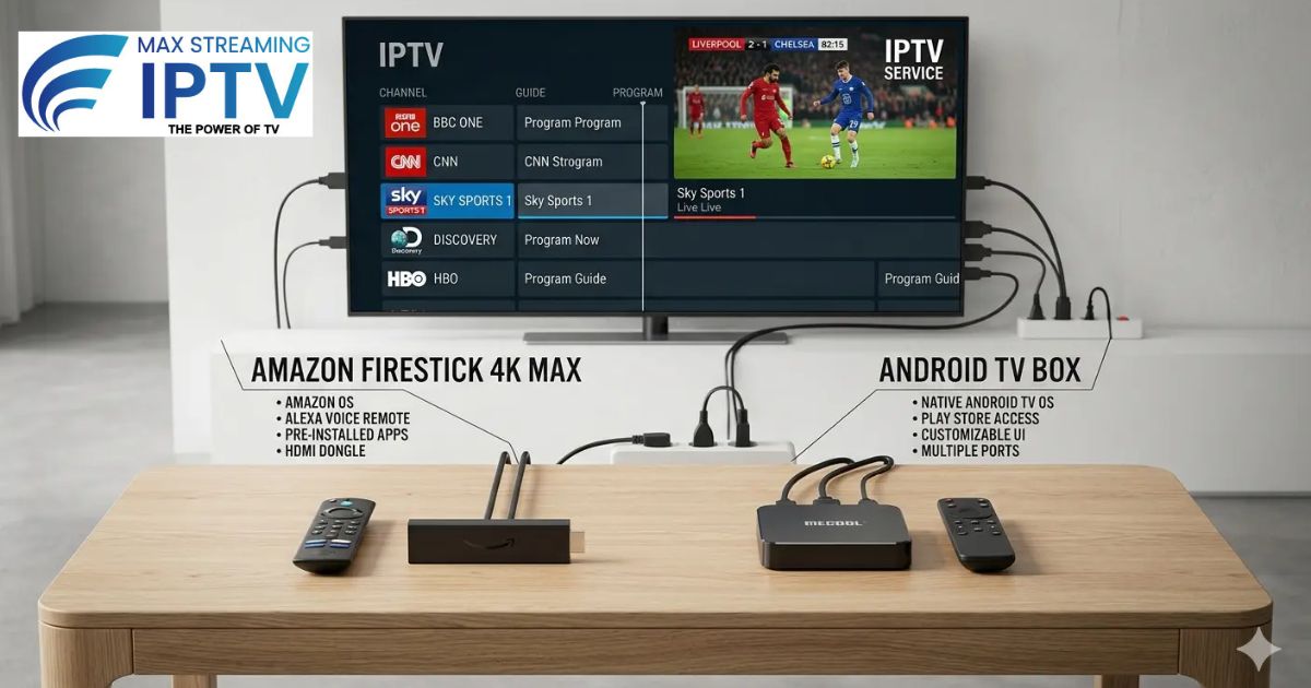 IPTV architecture diagram explaining how internet protocol television works with router and set-top box