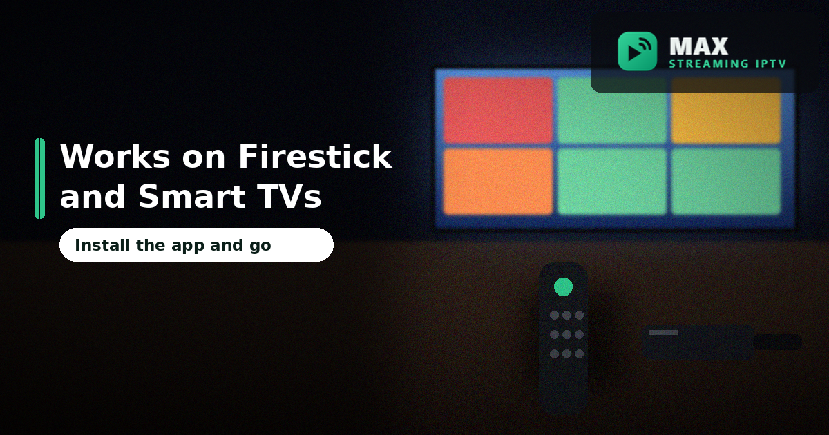 Remote and streaming stick for a 6 month IPTV subscription UK on a Smart TV