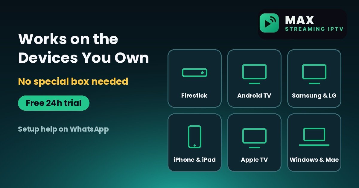 IPTV subscription South Africa working on Firestick, Android TV, Samsung, LG and iPhone